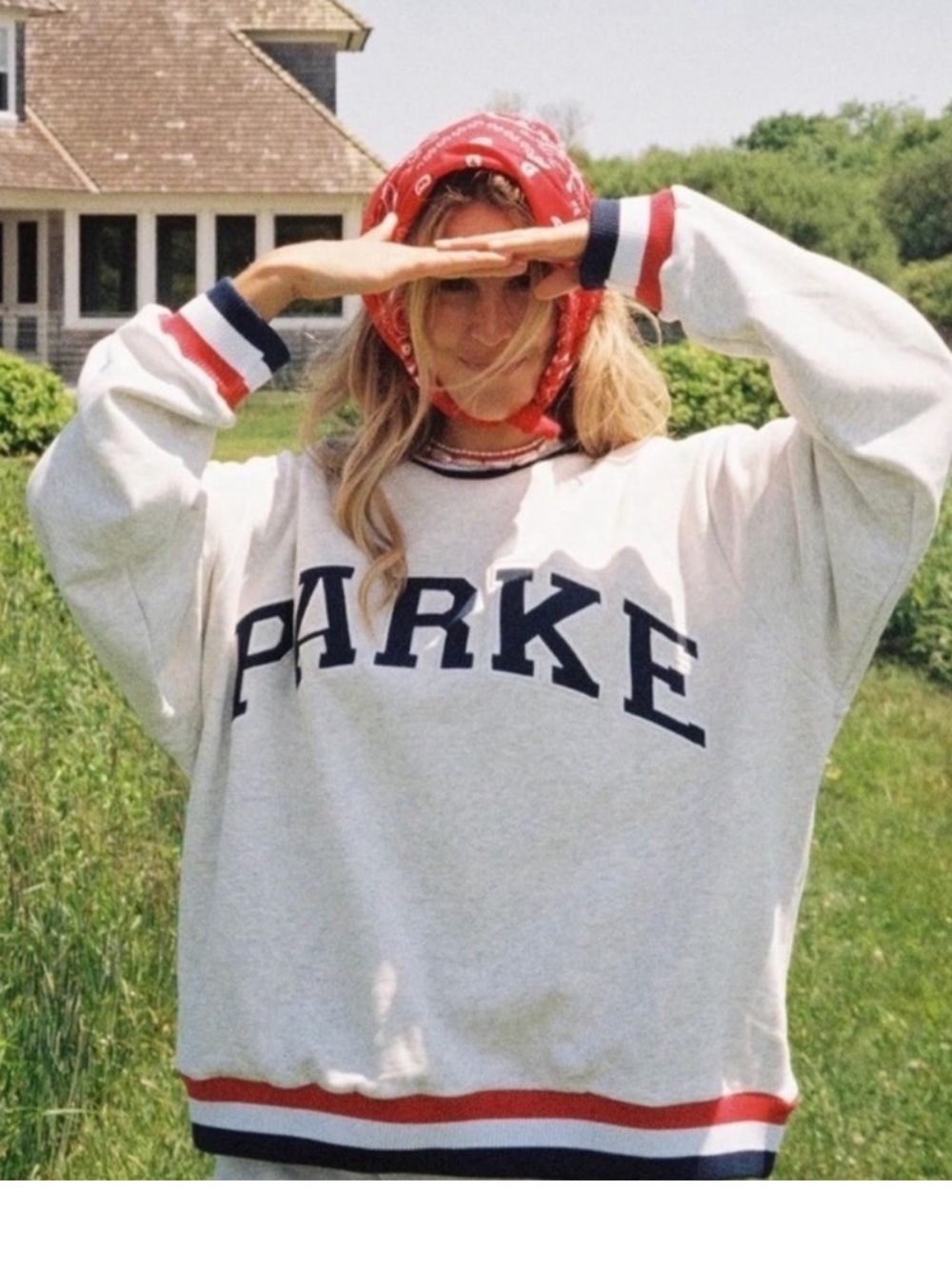 PARKE Vintage Varsity Crewneck Sweatshirt Size S\M
